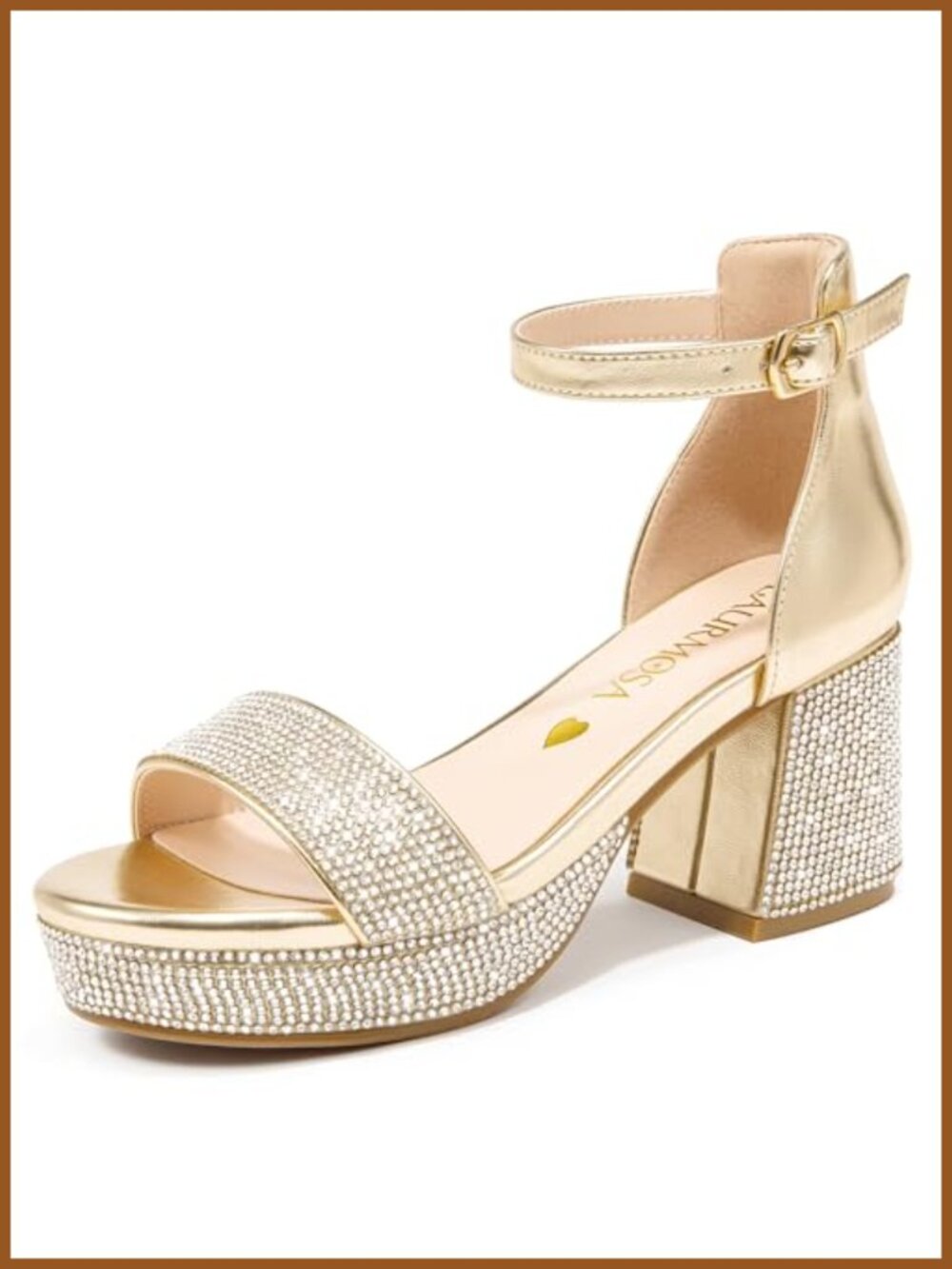 Girls Platform High Heels Open Toe Ankle Strap Dress Shoes